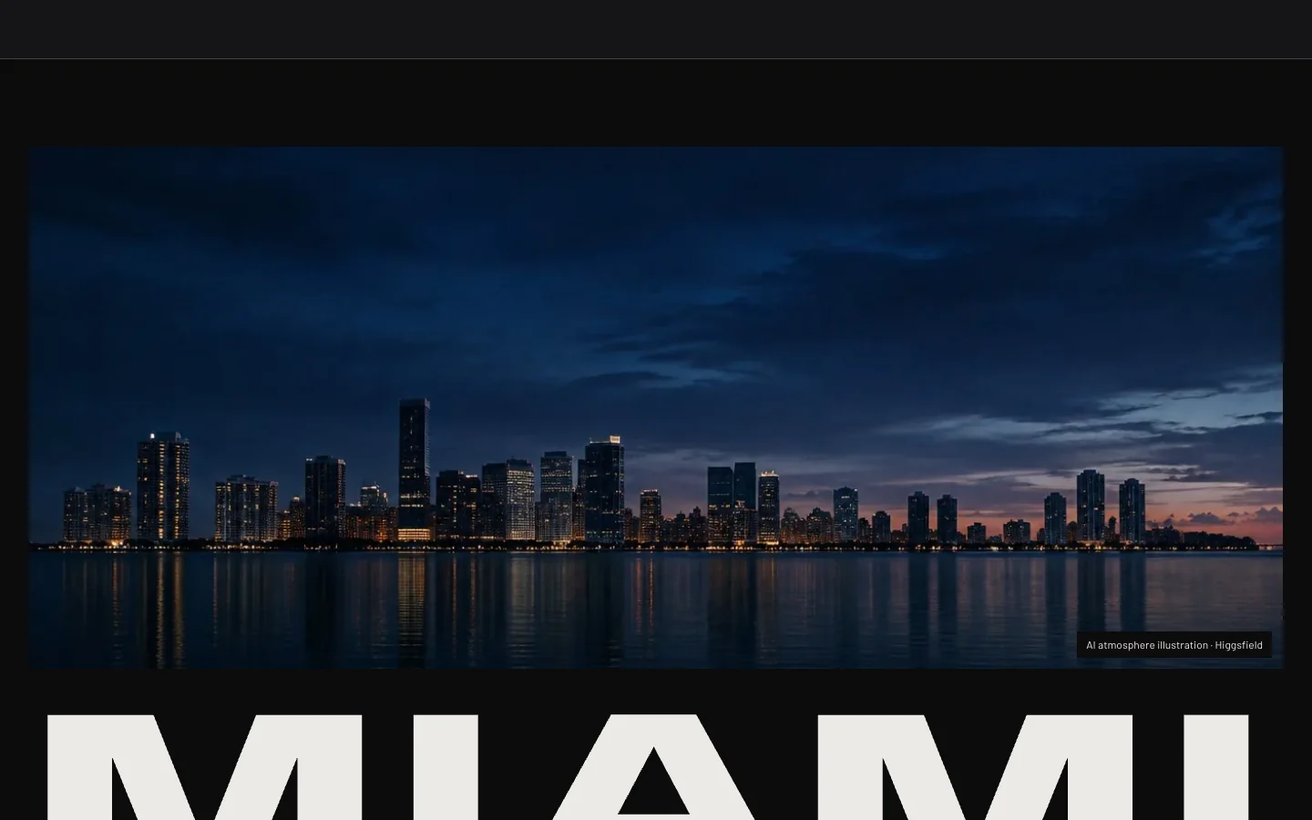 The Miami fleet under a labelled AI skyline